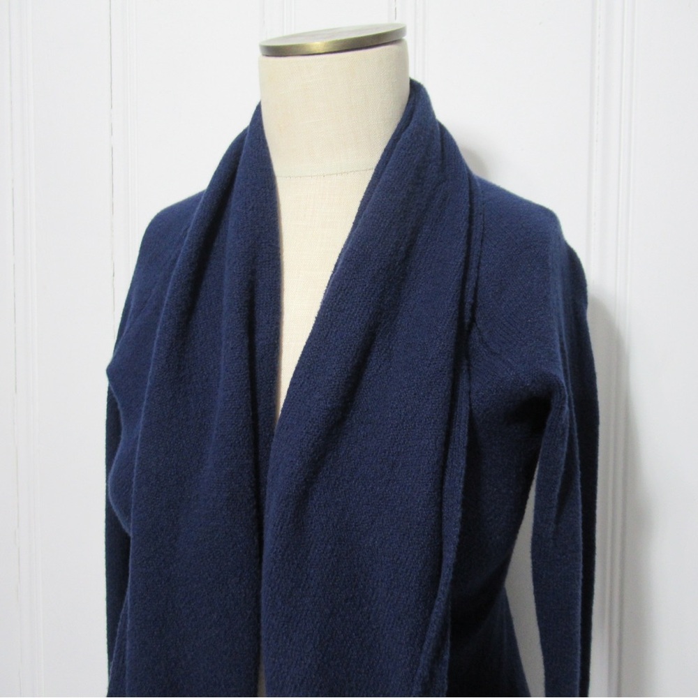 Lilly Pulitzer Blue Open Front Cotton Cardigan Sweater Size Small